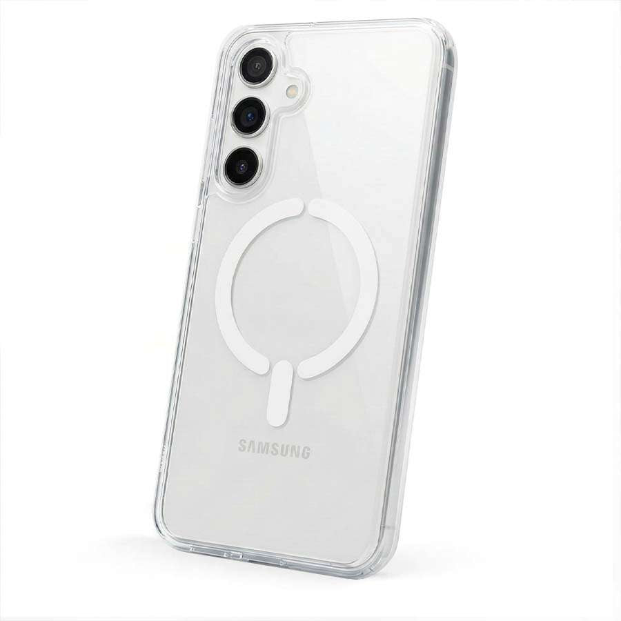 Coque transparente compatible MagSafe pour Samsung Galaxy A56 5G