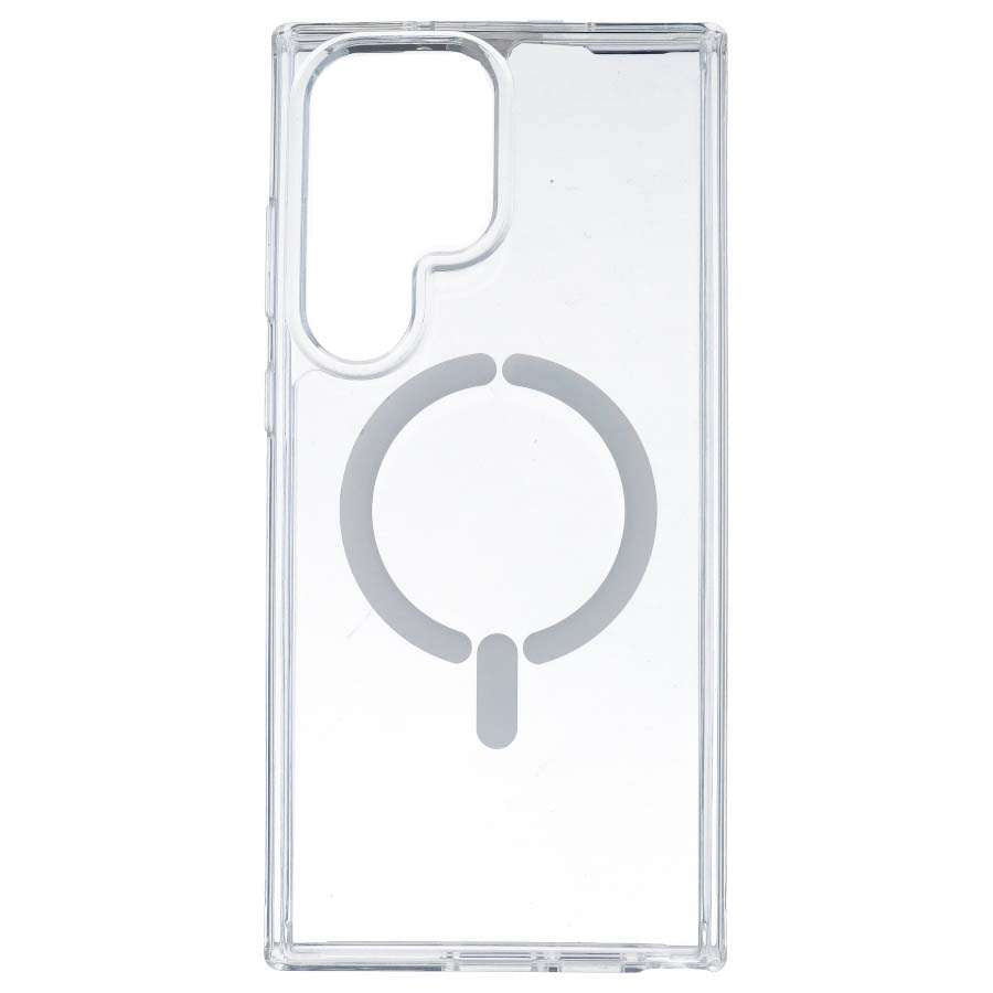Coque Transparente Logo Compatible Magsafe pour Samsung Galaxy S23 Ultra