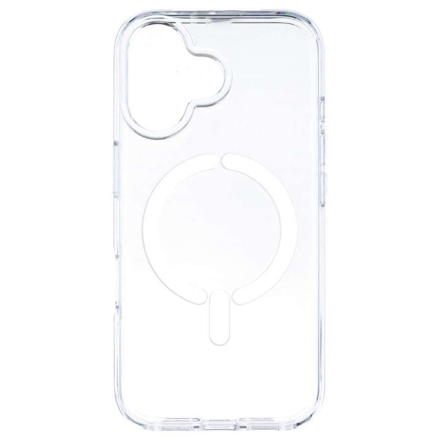 Coque transparente anti-jaunissement compatible MagSafe pour iPhone 16 Plus