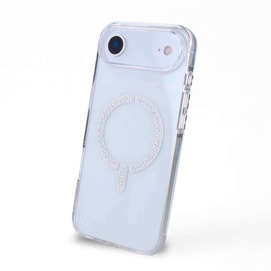 Coque Compatible MagSafe Anti-jaunissement à Paillettes pour iPhone Air
