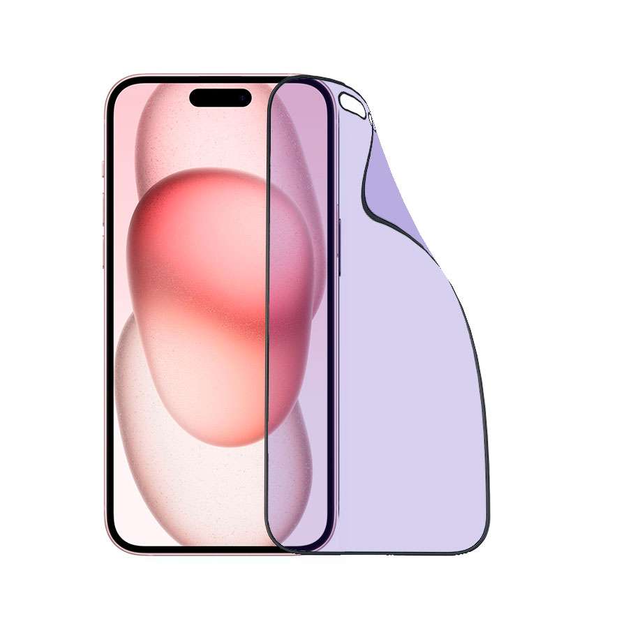 Verre trempé incassable anti-lumière bleue pour iPhone 16 Pro Max