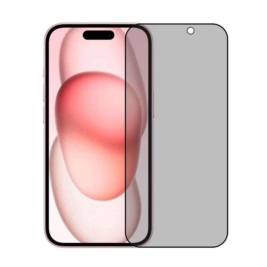 Verre Trempé Anti-espion Full Cover pour iPhone 15 Pro Max