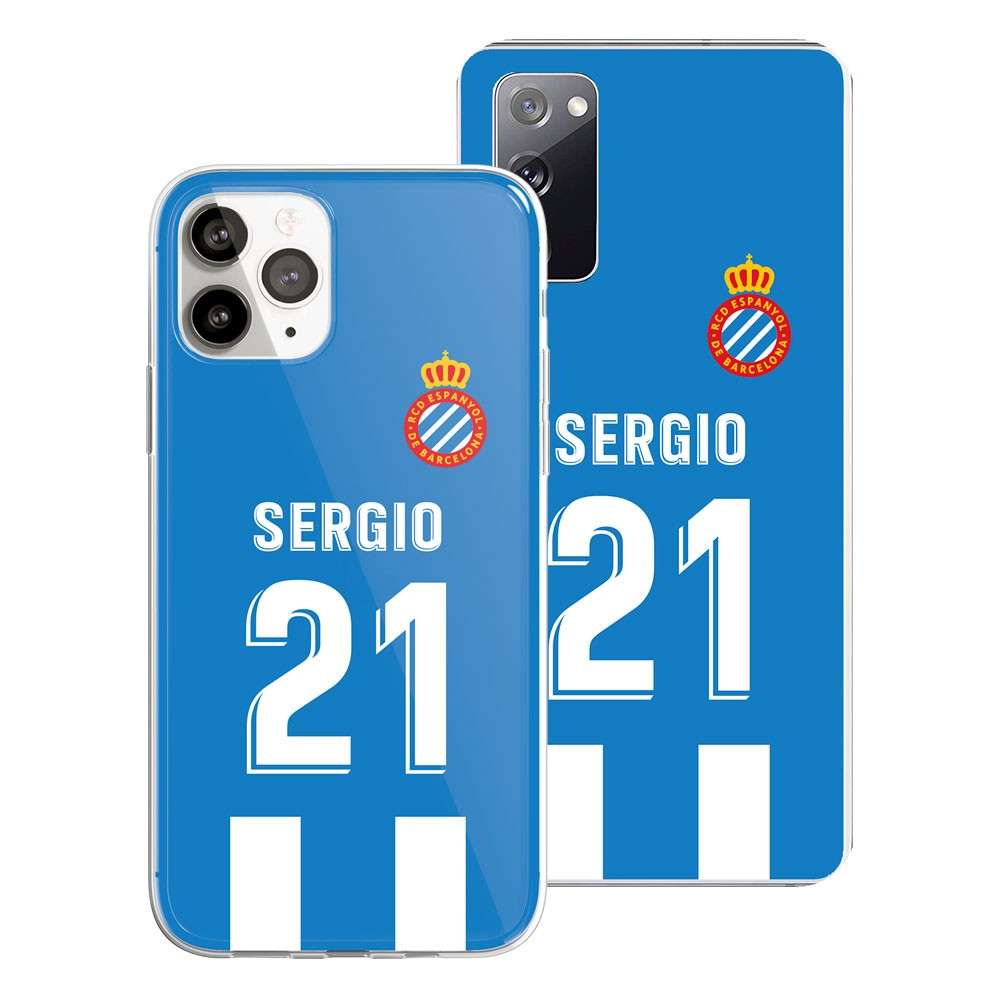 Housse Officielle RCD Espanyol - Maillot Personnalisé avec Numéro
