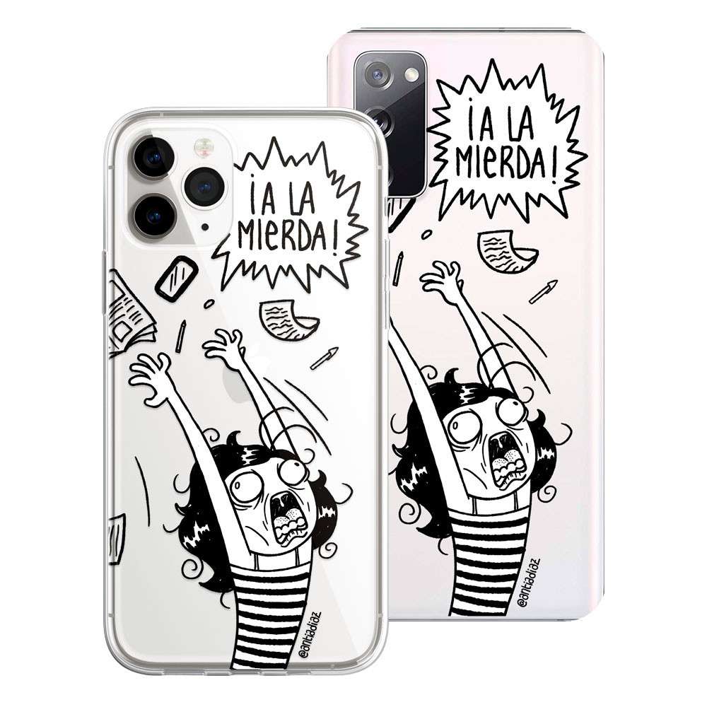 Funda Antía Díaz - A La Mierda Illustration