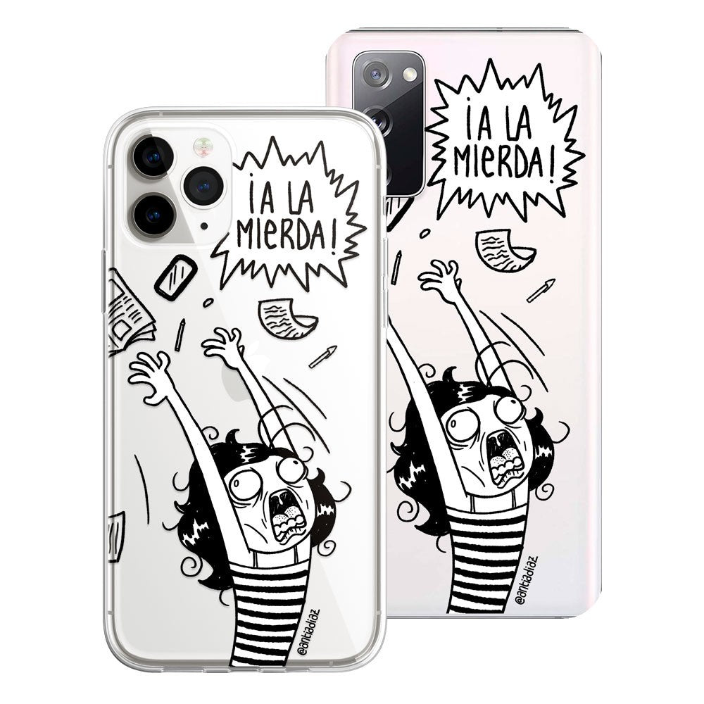 Funda Antía Díaz - A La Mierda Illustration