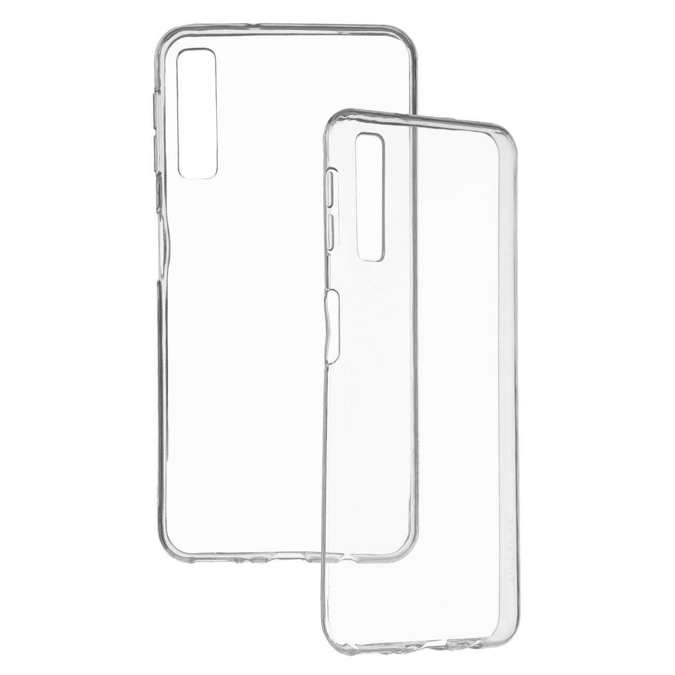 Coque en silicone transparente pour Samsung Galaxy A7 2018