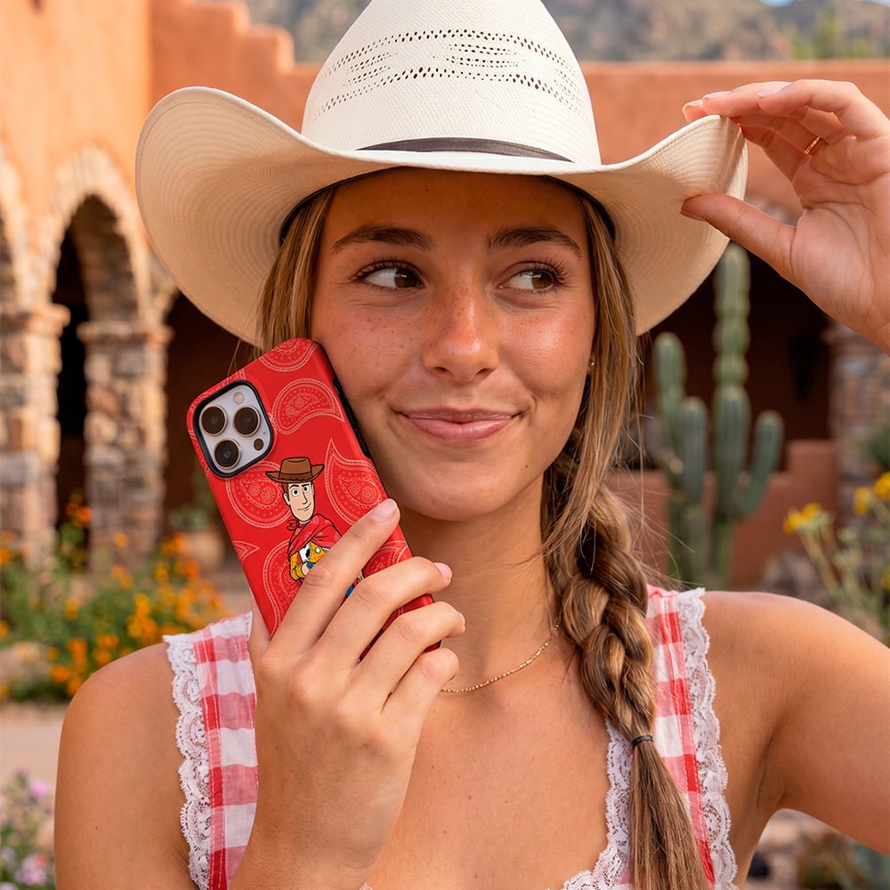 Funda Tough Toy Story Red vista lateral en móvil

