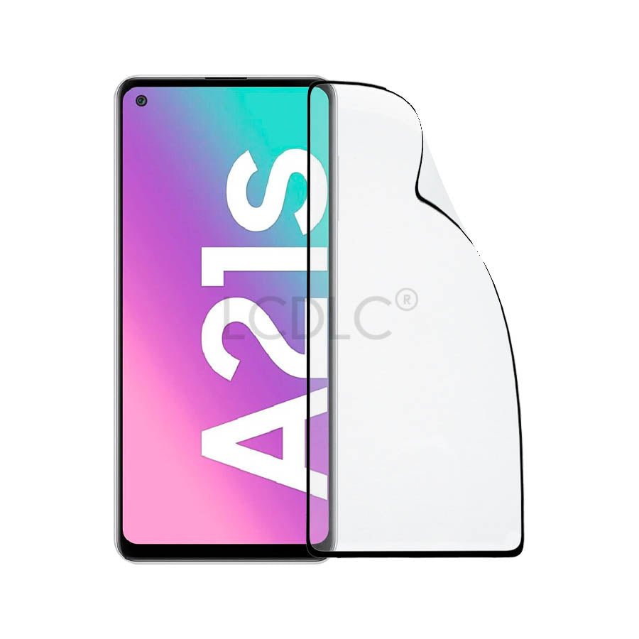 Verre Trempé Incassable Couverture Intégrale pour Samsung Galaxy A21s