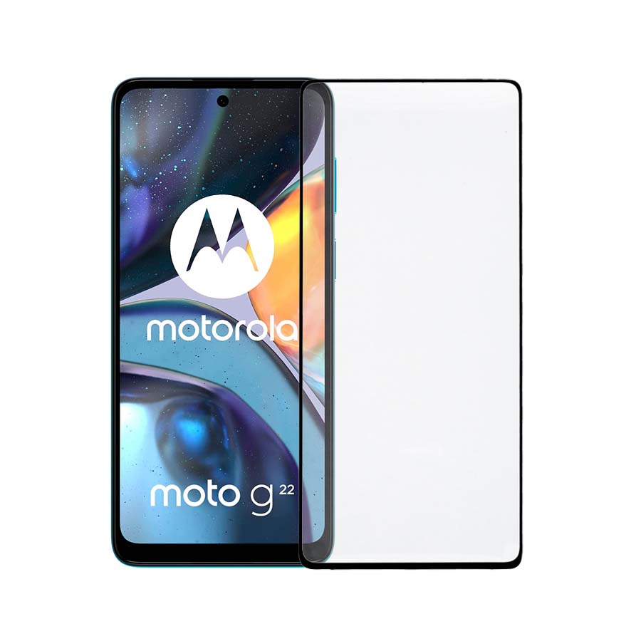 Protection d'écran intégrale en verre trempé pour Motorola Moto E32