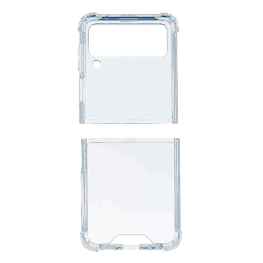 Coque en silicone transparente pour Samsung Galaxy Z Flip4