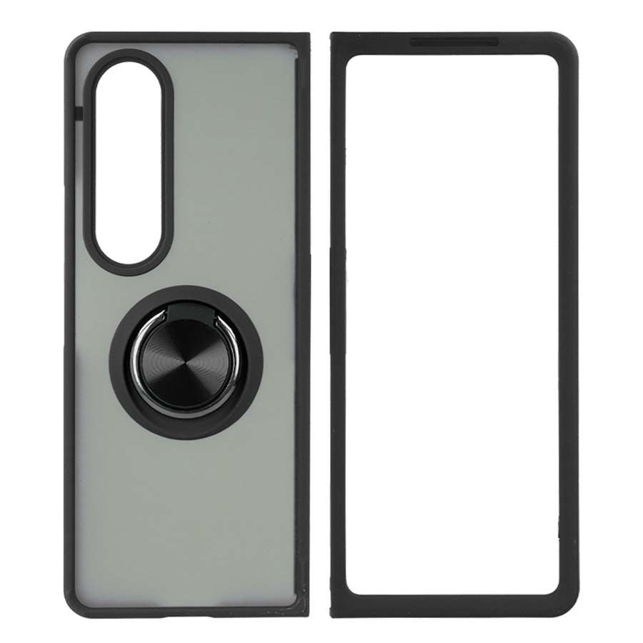 Coque en acrylique avec anneau pour Samsung Galaxy Z Fold 4