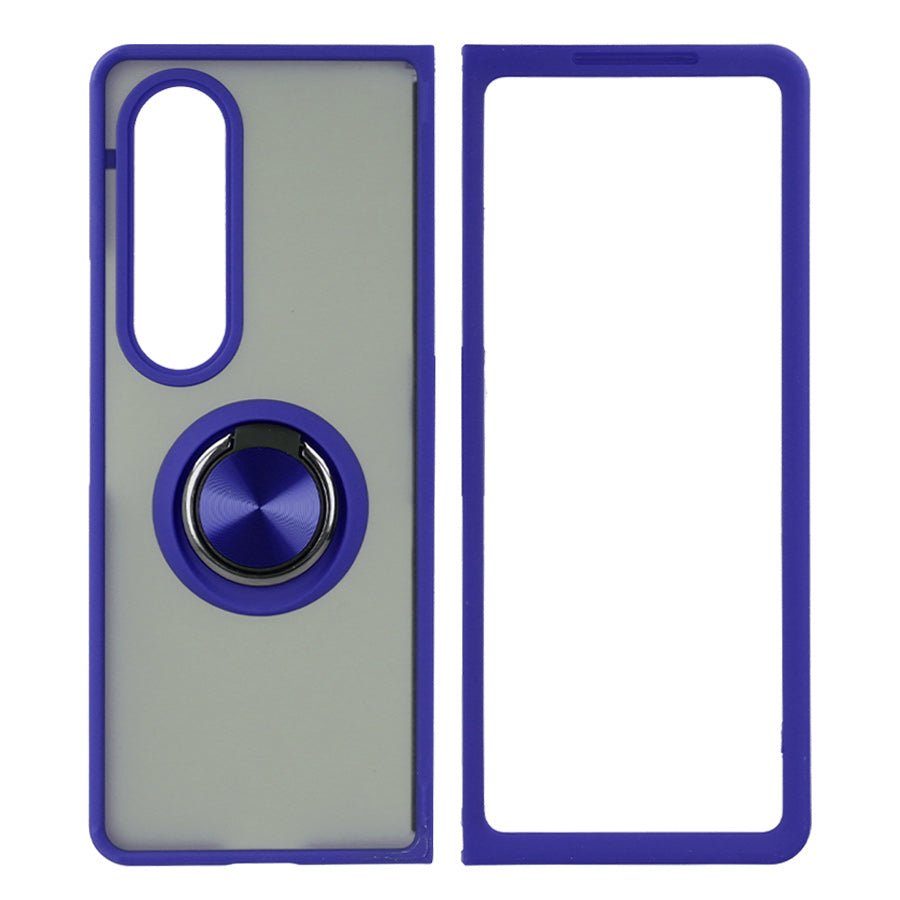 Coque en acrylique avec anneau pour Samsung Galaxy Z Fold 4