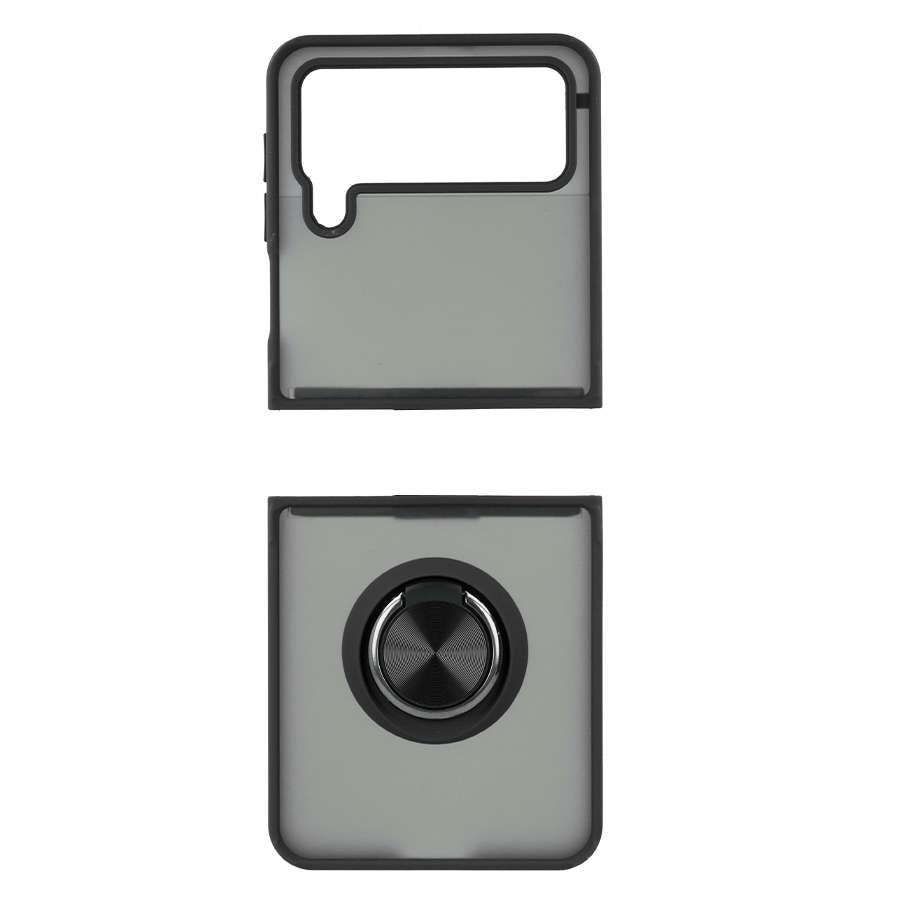 Coque en acrylique avec anneau pour Samsung Galaxy Z Flip4