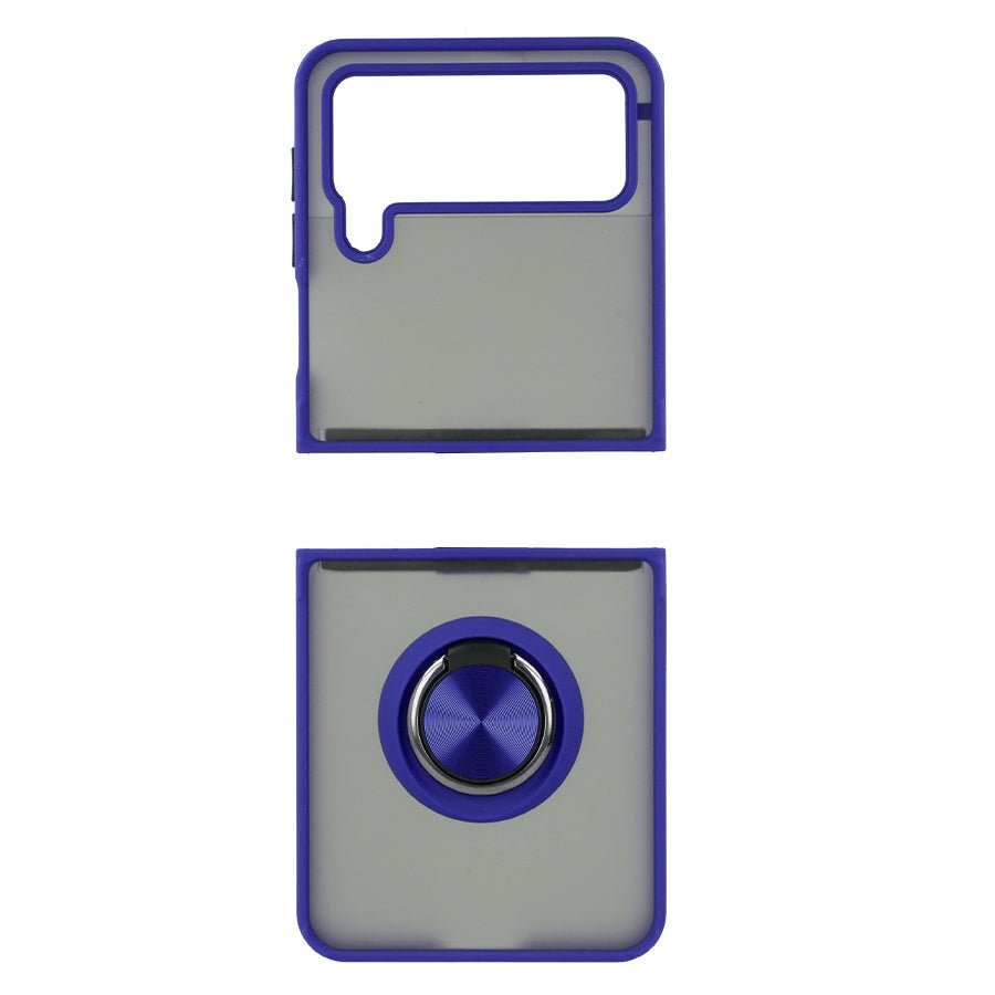 Coque en acrylique avec anneau pour Samsung Galaxy Z Flip4