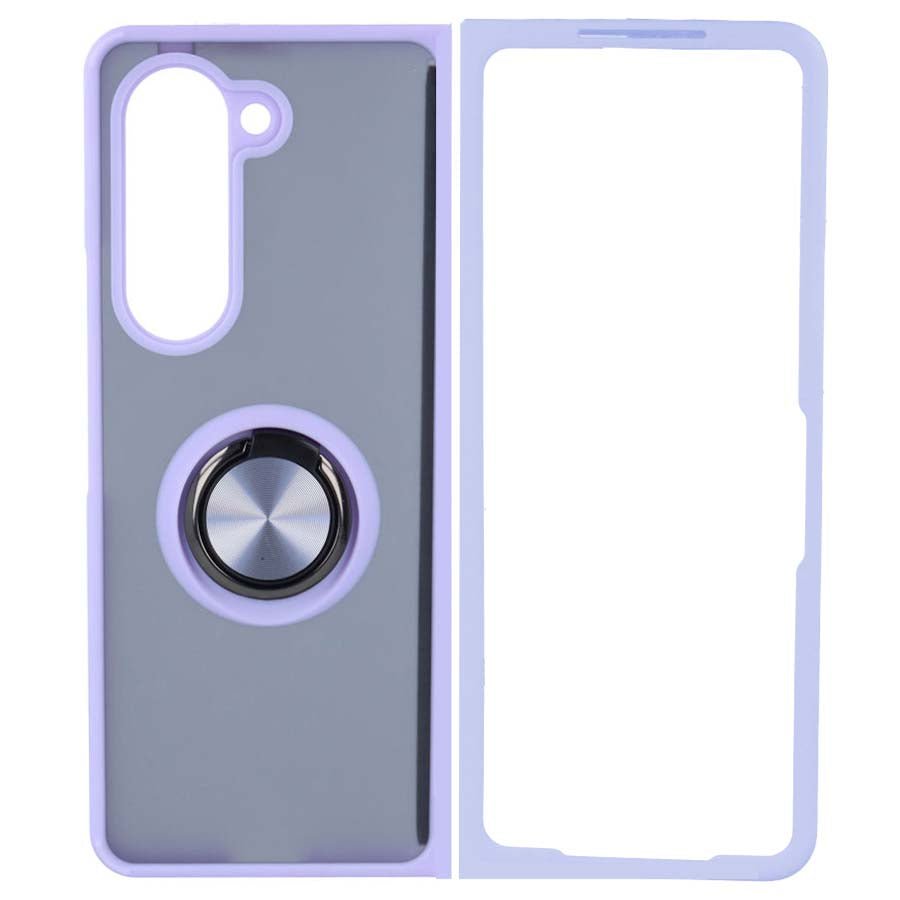 Coque en acrylique avec anneau pour Samsung Galaxy Z Fold 5