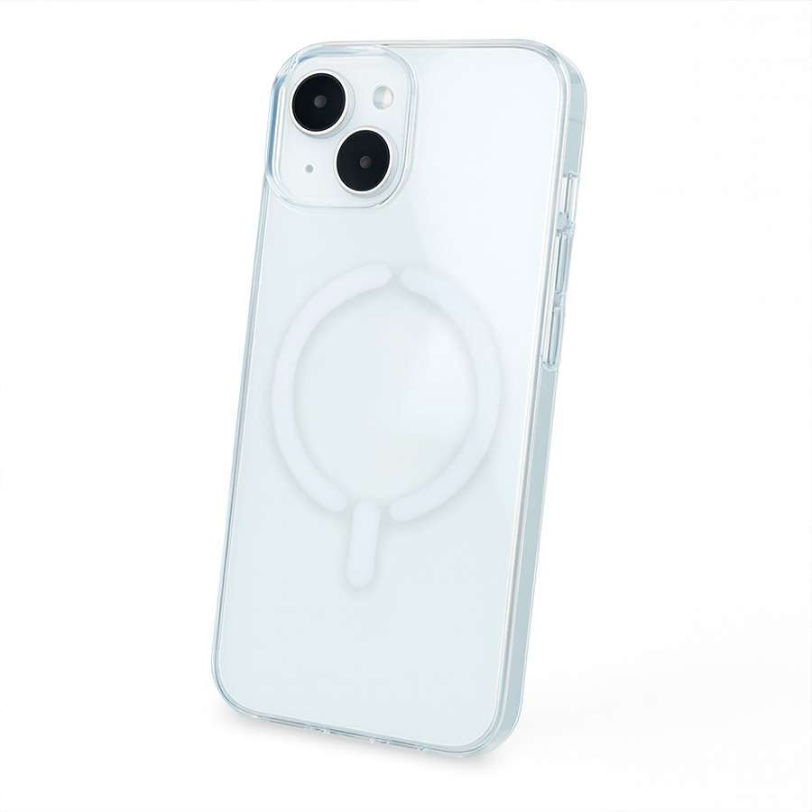 Coque Transparente Compatible MagSafe avec Logo pour iPhone 13