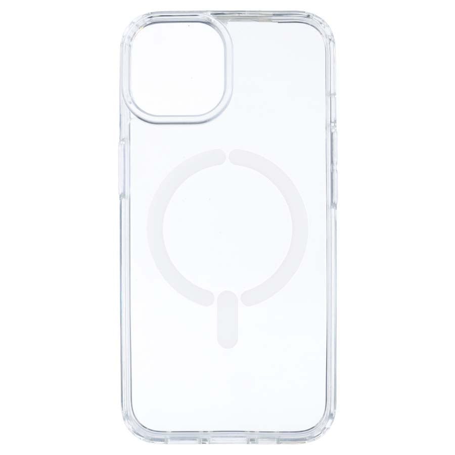 Coque transparente avec logo compatible Magsafe pour iPhone 14