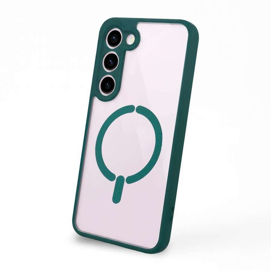 Coque Bumper Compatible Magsafe avec Protection Caméra pour Samsung Galaxy S23