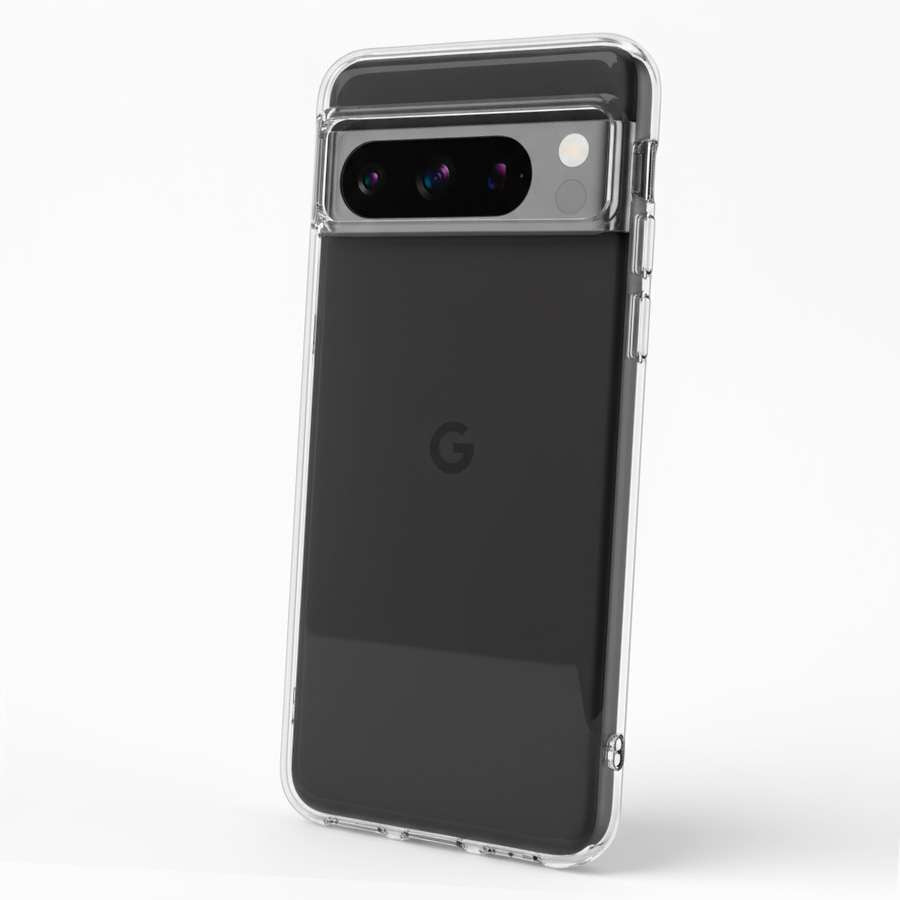 Coque en silicone transparente pour Google Pixel 8 Pro