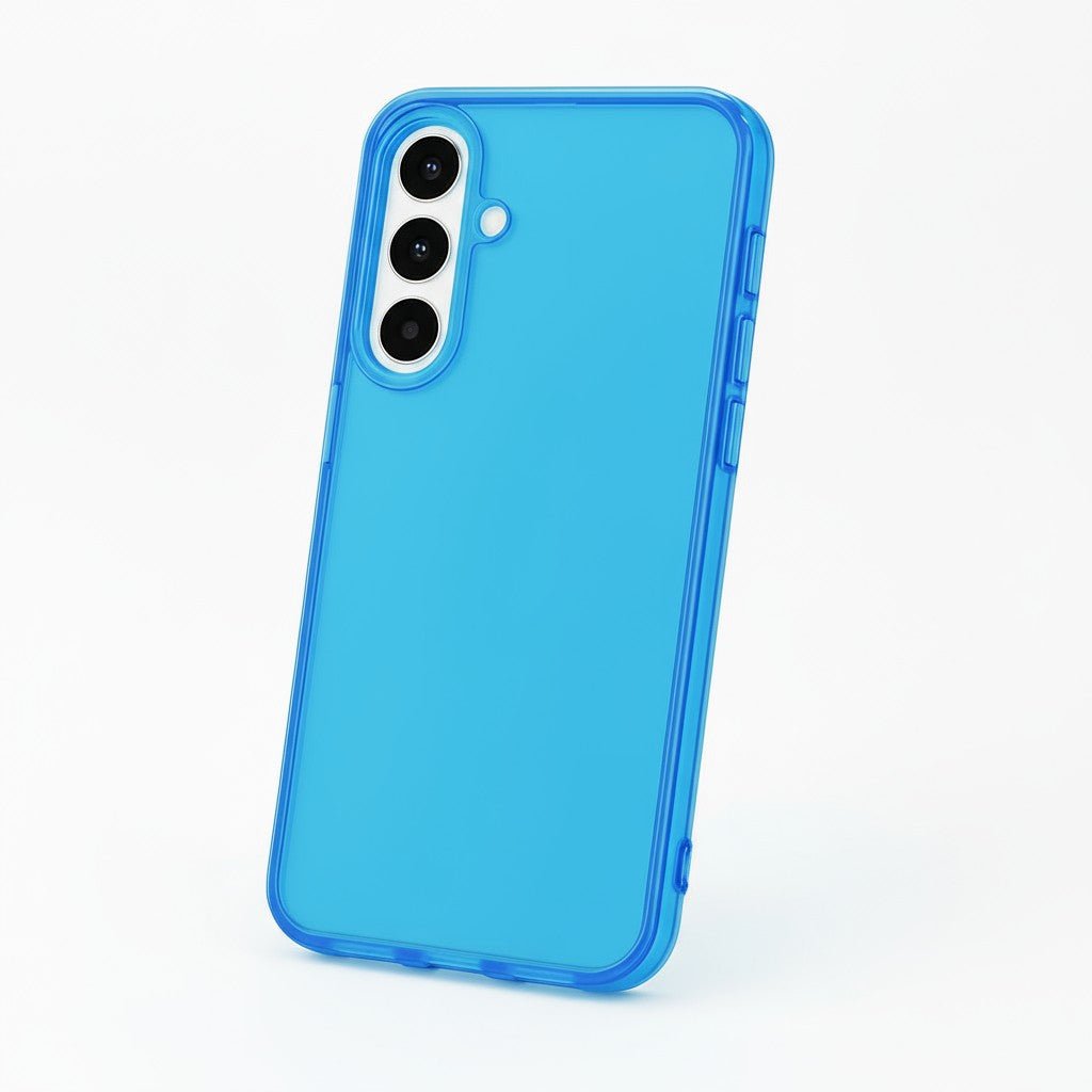 Coque en silicone de couleur pour Samsung Galaxy S24 Plus
