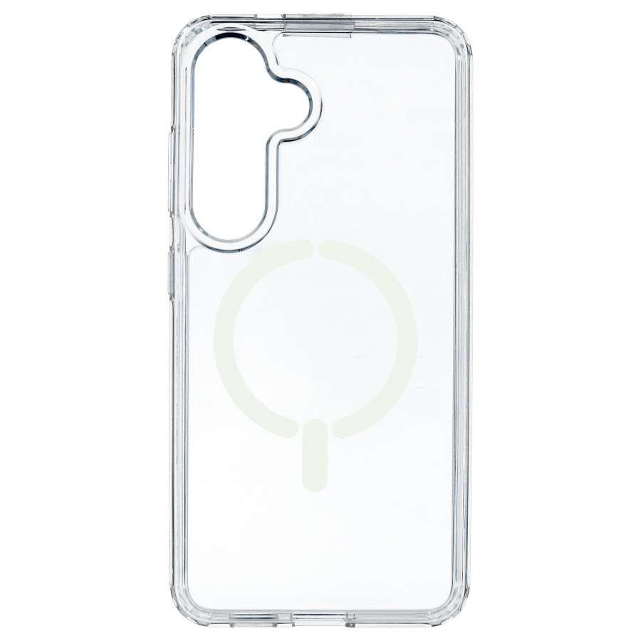 Coque Transparente Logo Compatible avec Magsafe pour Samsung Galaxy S24