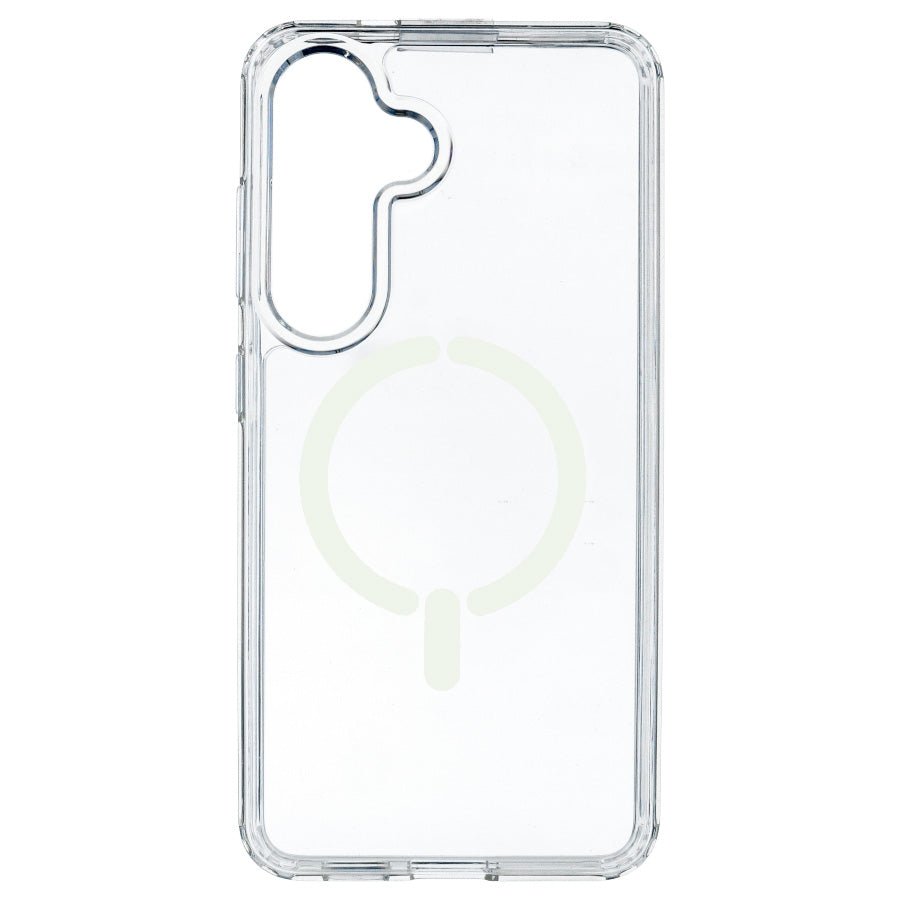 Coque Transparente Logo Compatible avec Magsafe pour Samsung Galaxy S24