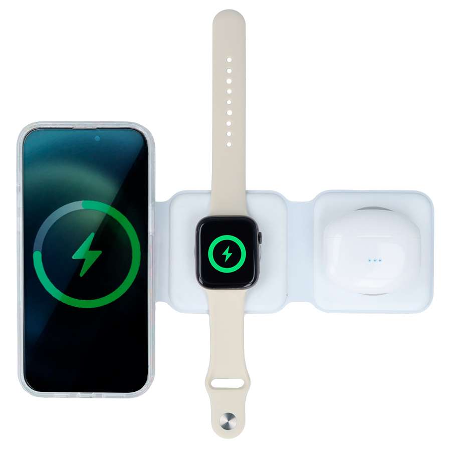 Station de recharge sans fil compatible Magsafe - Station de recharge 3-en-1