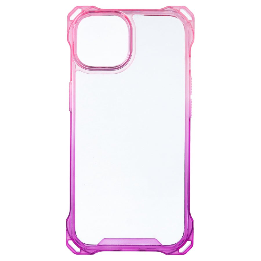 Coque renforcée dégradée avec cordon pour iPhone 15