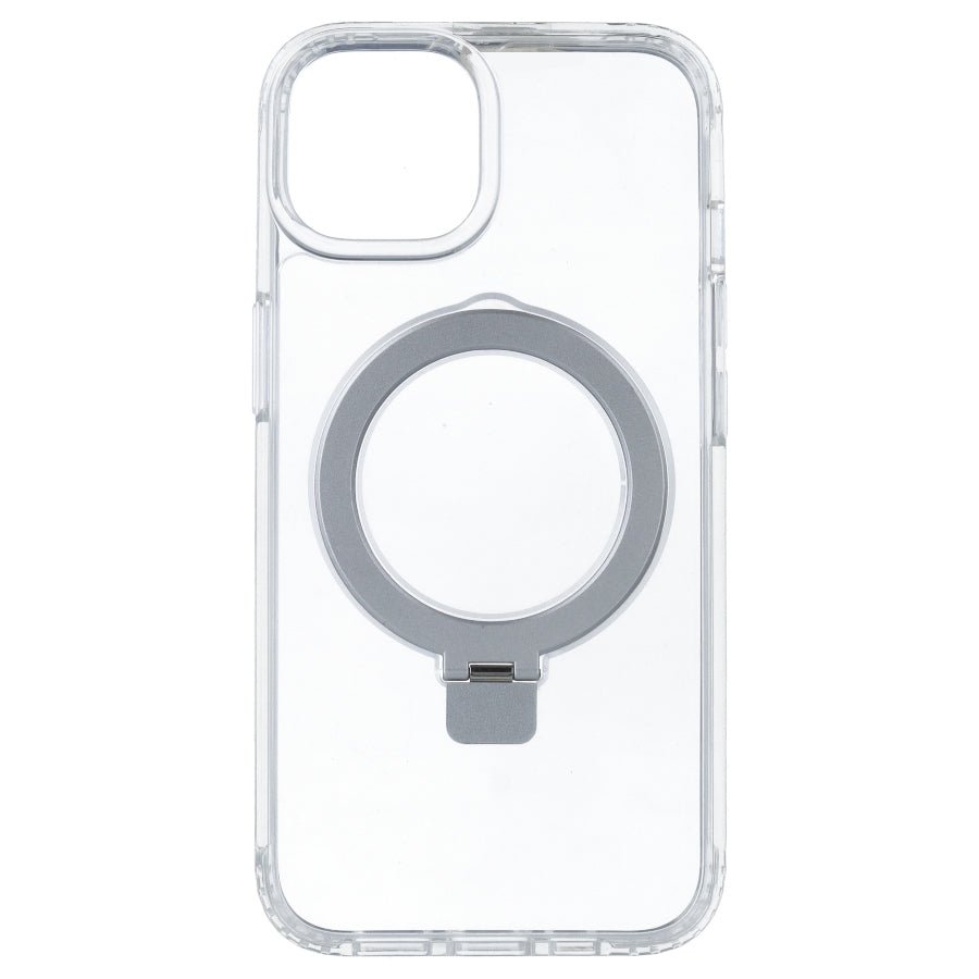 Coque transparente compatible MagSafe Ring pour iPhone 15