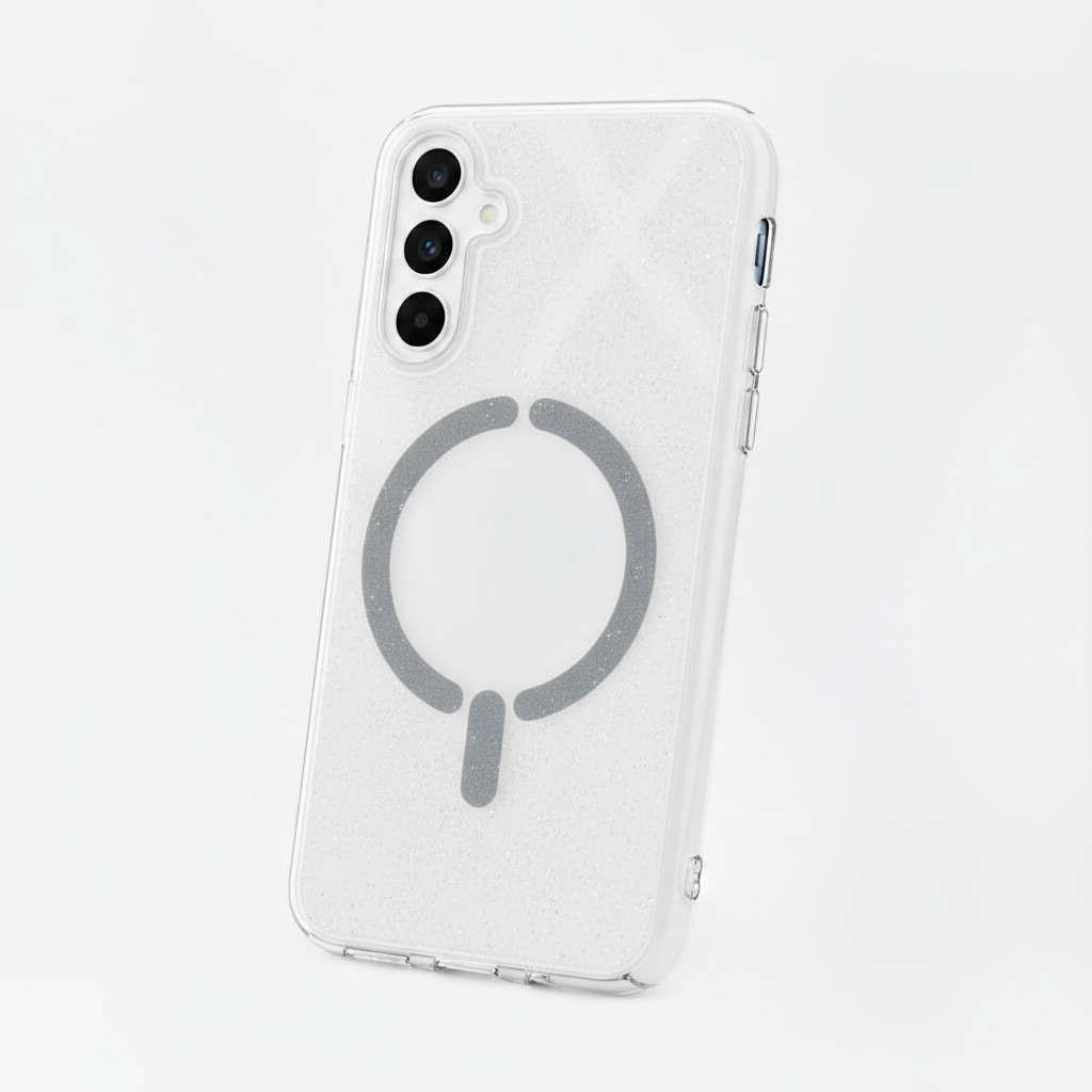 Coque pailletée compatible MagSafe pour Samsung Galaxy S24 Plus