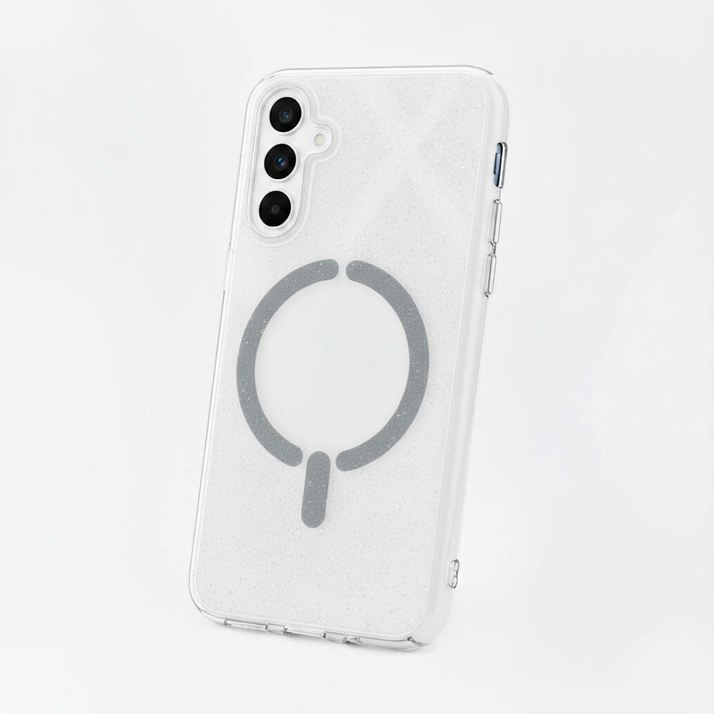 Coque à paillettes compatible MagSafe pour Samsung Galaxy S24