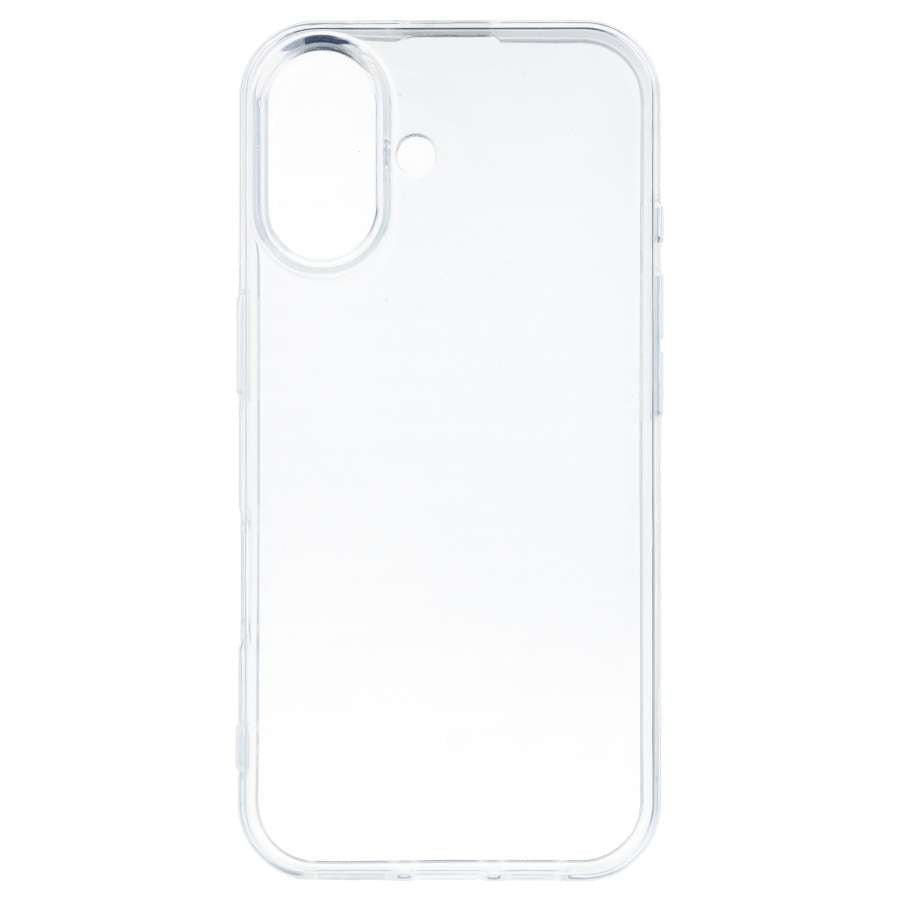 Coque en silicone transparente pour iPhone 16