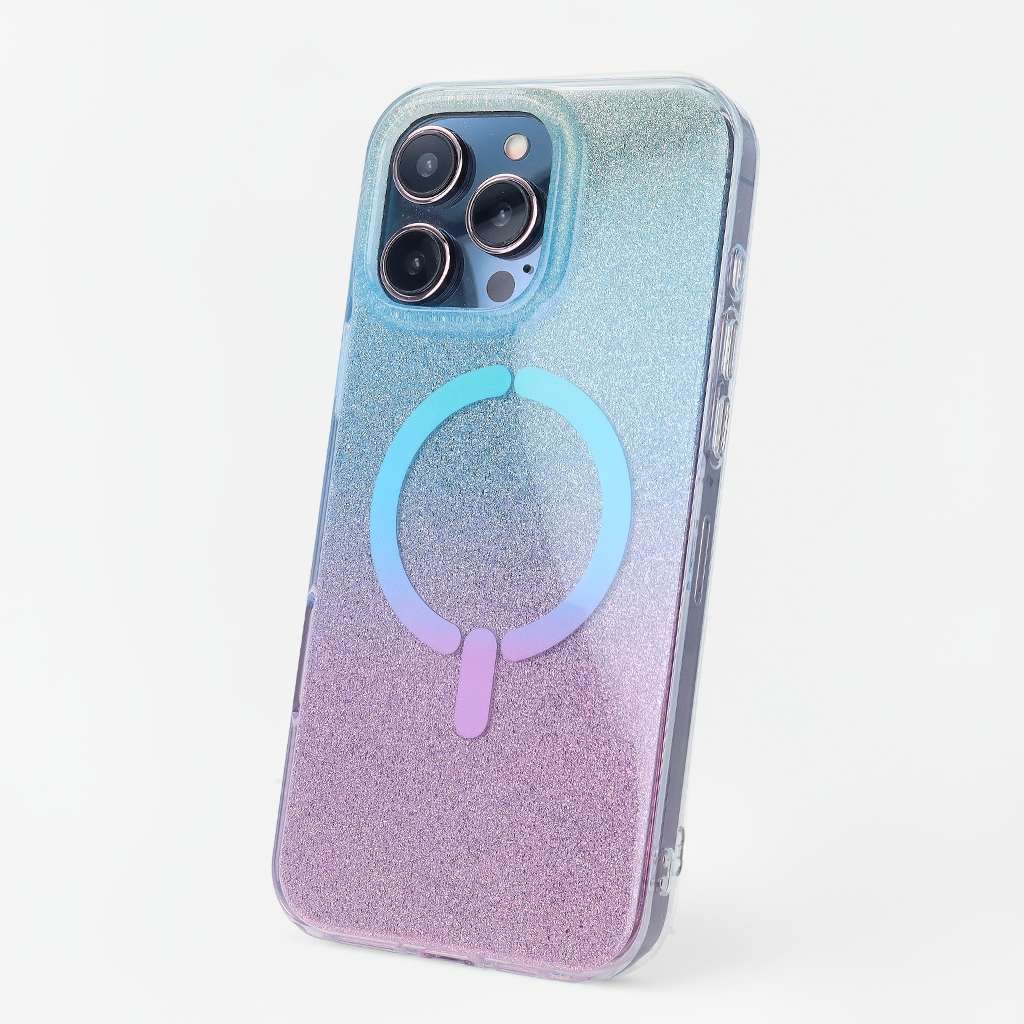 Coque Ring pailletée compatible Magsafe pour iPhone 16 Pro Max