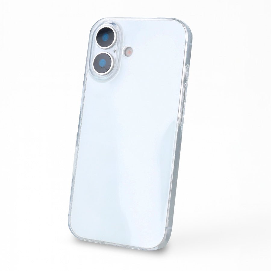 Coque en silicone transparente pour iPhone 16 Plus