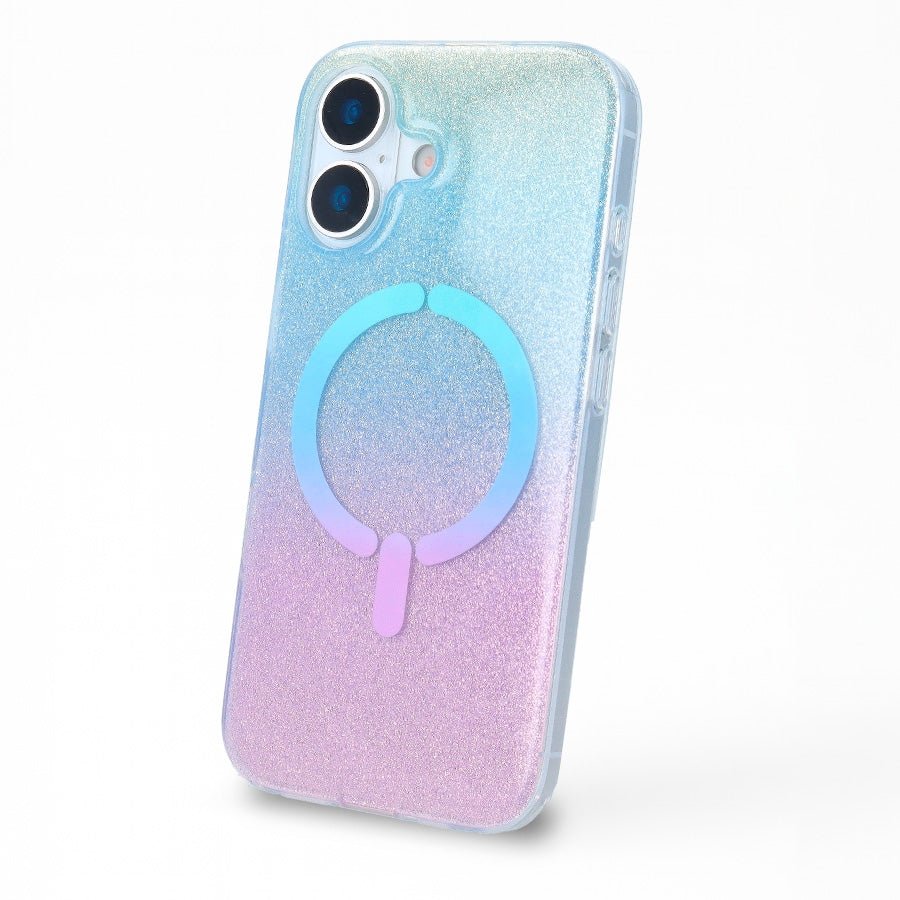 Coque Ring Paillettes compatible Magsafe pour iPhone 16 Plus