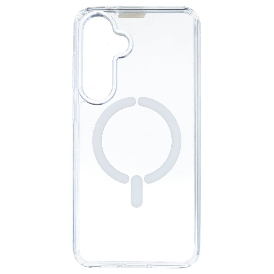 Coque transparente avec Logo compatible MagSafe pour Samsung Galaxy S24 FE