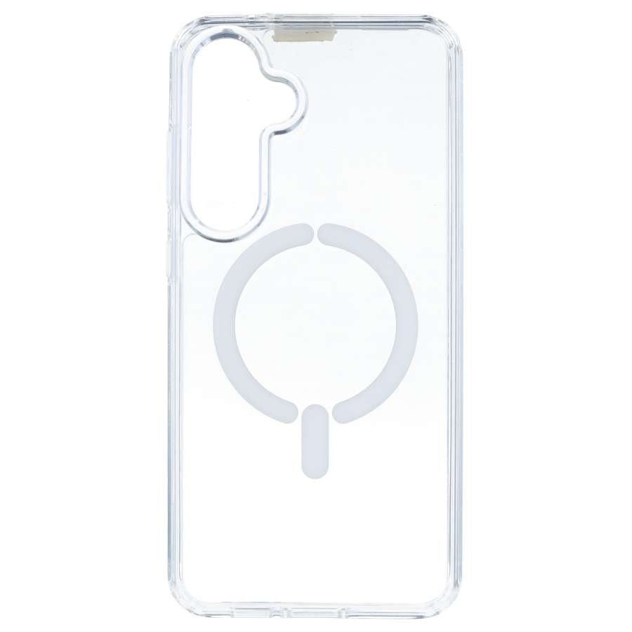Coque transparente avec Logo compatible MagSafe pour Samsung Galaxy S24 FE