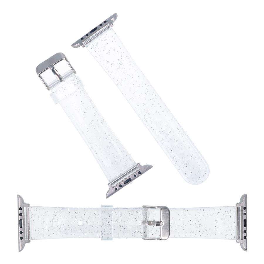 Bracelet de montre à paillettes compatible avec l'Apple Watch 38 mm
