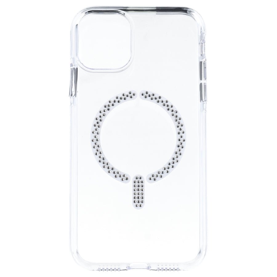 Coque Anti-jaunissement Compatible MagSafe avec Paillettes pour iPhone 11