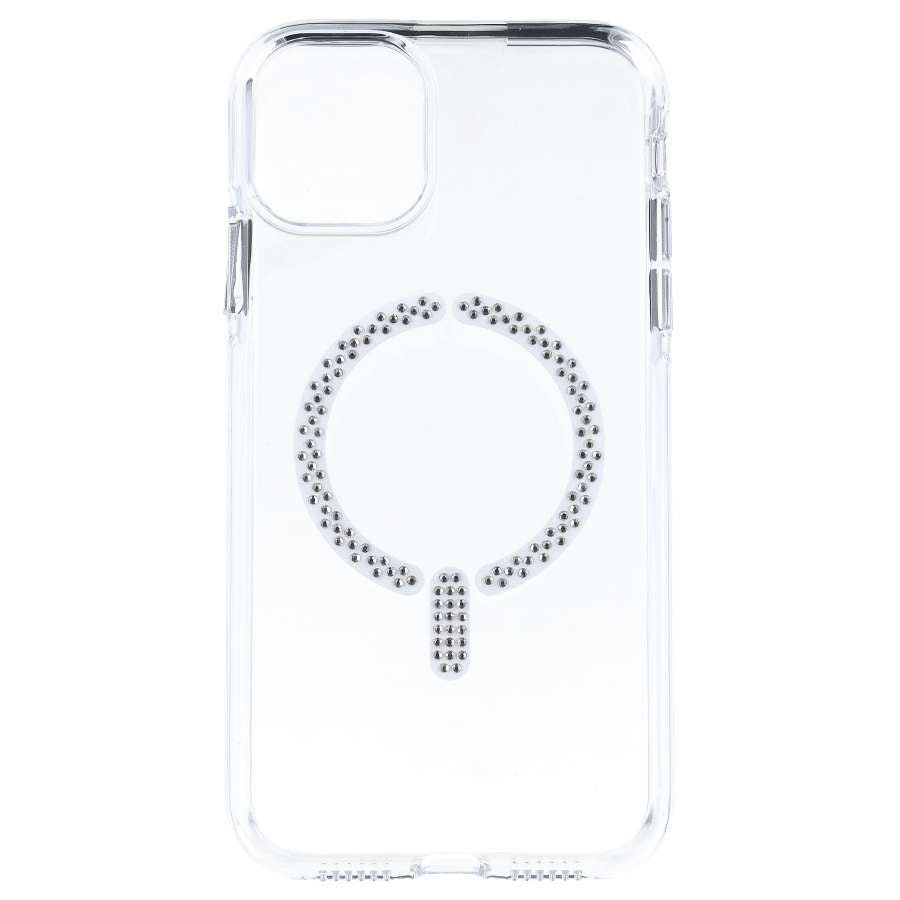 Coque Anti-jaunissement Compatible MagSafe avec Paillettes pour iPhone 11