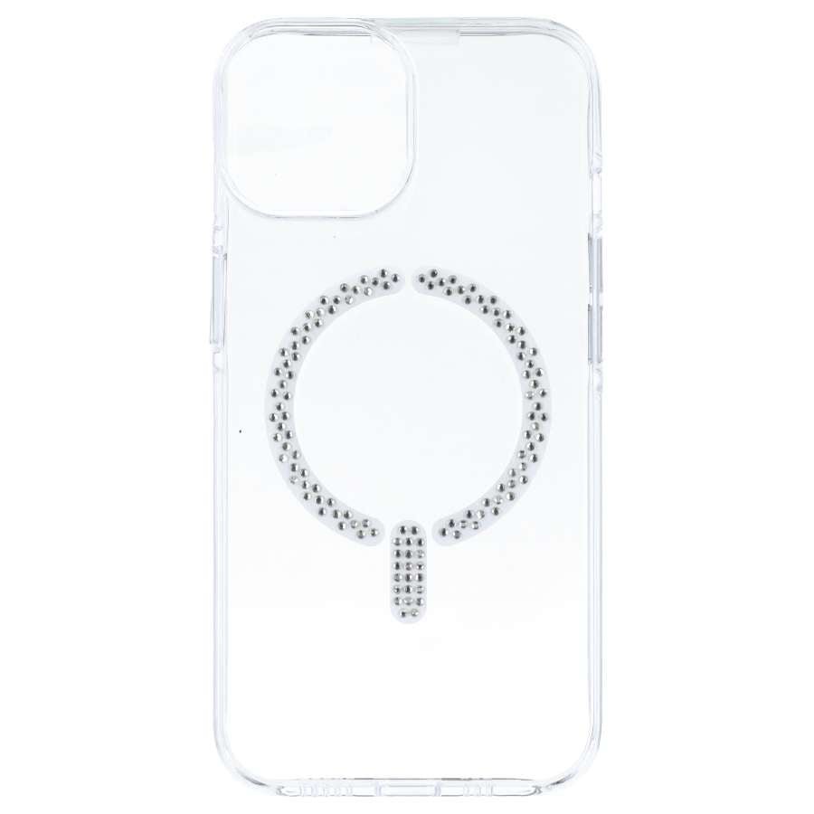 Coque Anti-jaunissement compatible MagSafe à paillettes pour iPhone 12 Pro Max