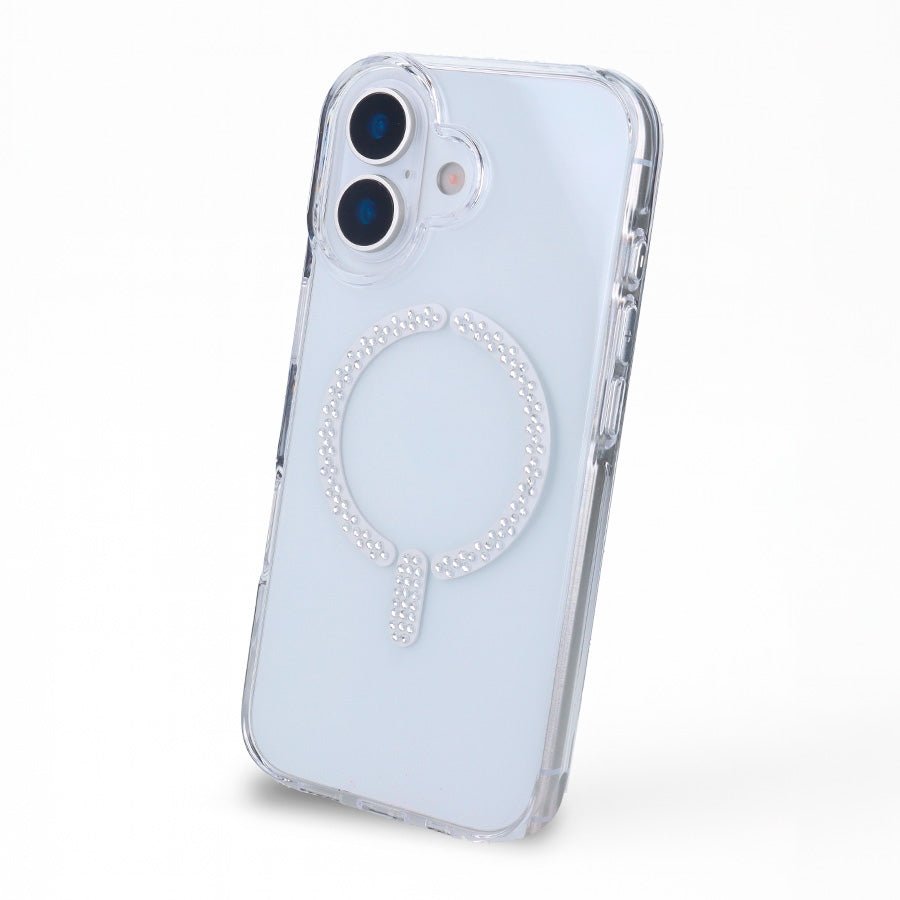 Coque Antijeune Compatible MagSafe Pailletée pour iPhone 16