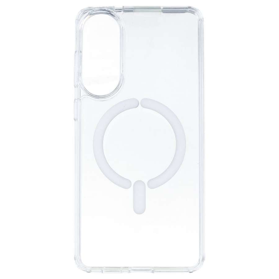 Coque transparente Logo compatible Magsafe pour Samsung Galaxy S25 Edge