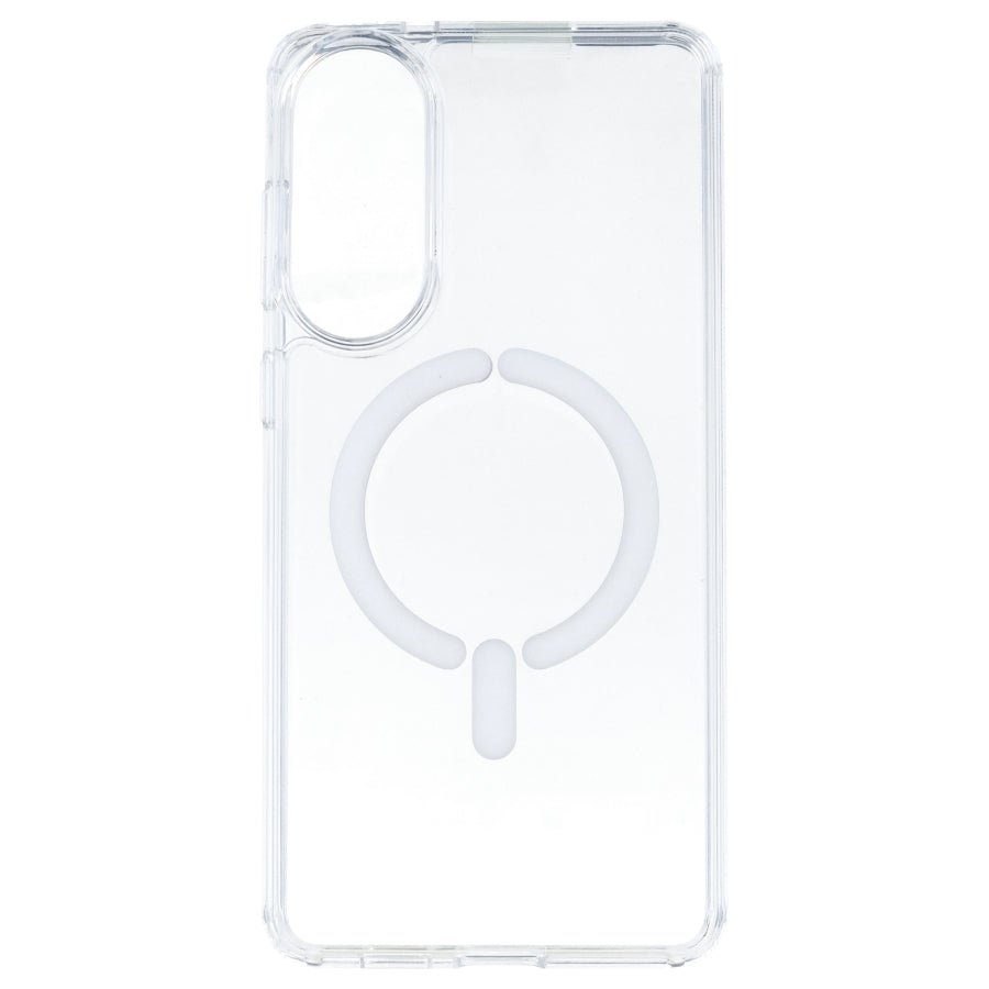 Coque transparente Logo compatible Magsafe pour Samsung Galaxy S25 Edge