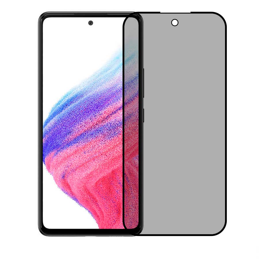 Verre trempé intégral anti-espion pour Samsung Galaxy A53