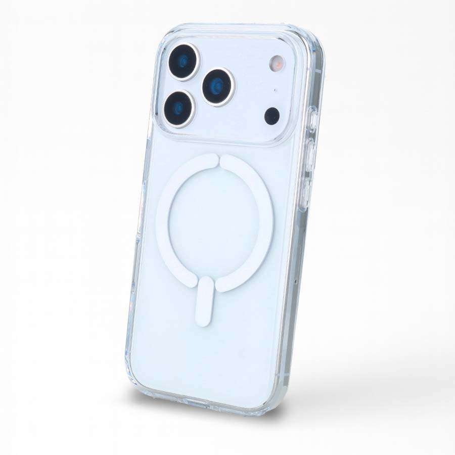 Coque transparente anti-jaunissement compatible MagSafe pour iPhone 17 Pro