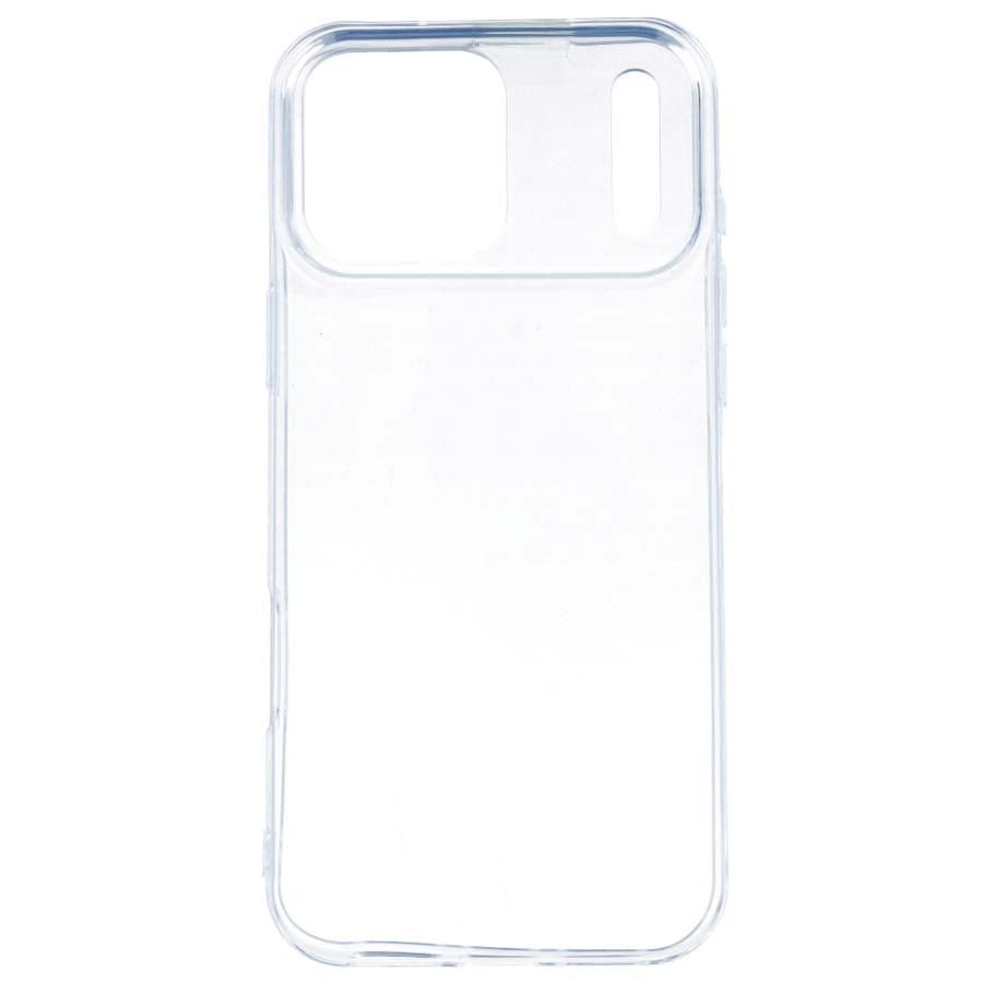 Coque en silicone transparent pour iPhone 17 Pro Max