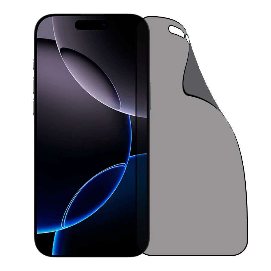 Verre trempé incassable anti-espion pour iPhone 17 Pro