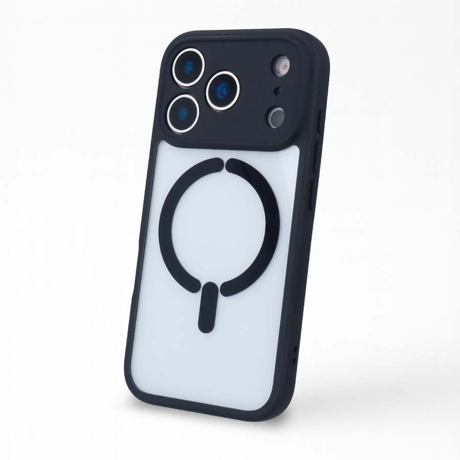 Coque Bumper Compatible Magsafe avec Cache Caméra pour iPhone 17 Pro Max