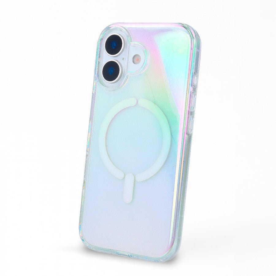 Coque à paillettes compatible MagSafe pour iPhone 17